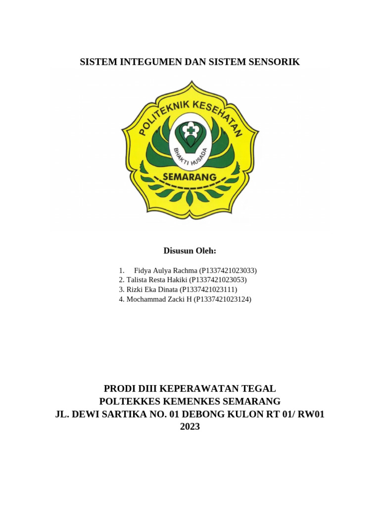 Sistem Integumen Dan Sensorik | PDF