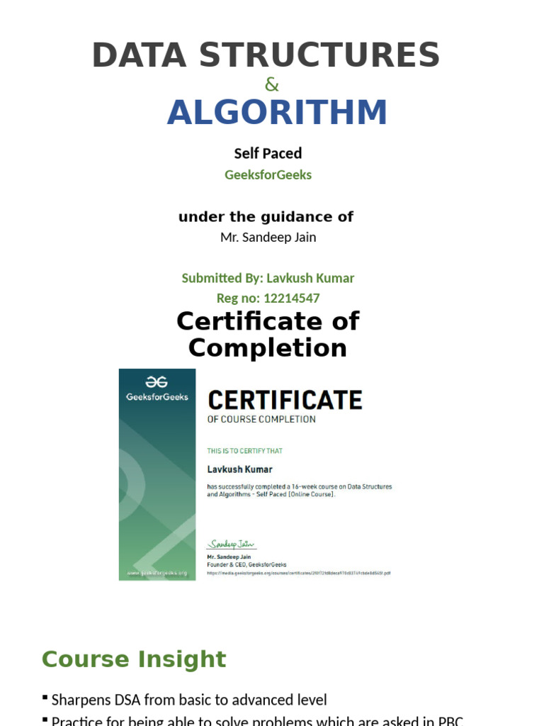 Data Structures: Algorithm | PDF