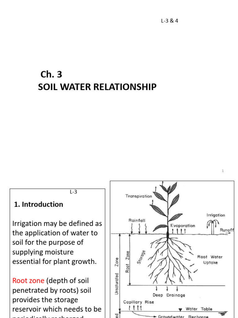 CE 461 CH 3 Soil Water Relationship L-3&4 | PDF