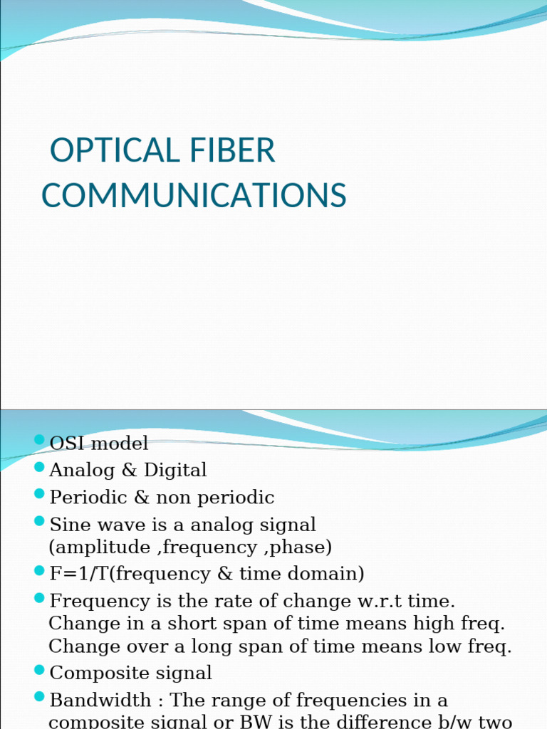 Optical Fiber Cable | PDF
