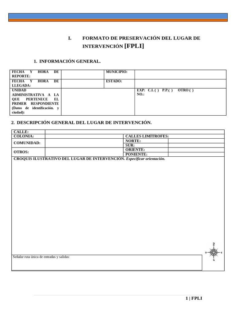I. FPLI Fomato Preservación Del Lugar de Intervención. | PDF