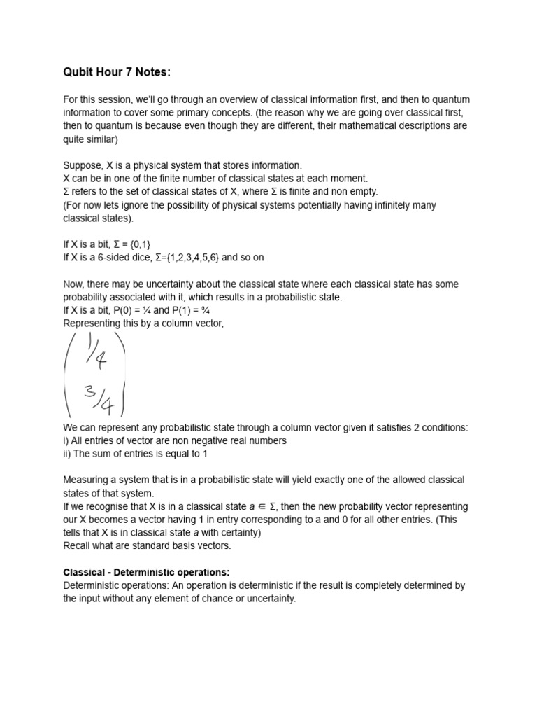 Qubit Hour 7 Notes | PDF