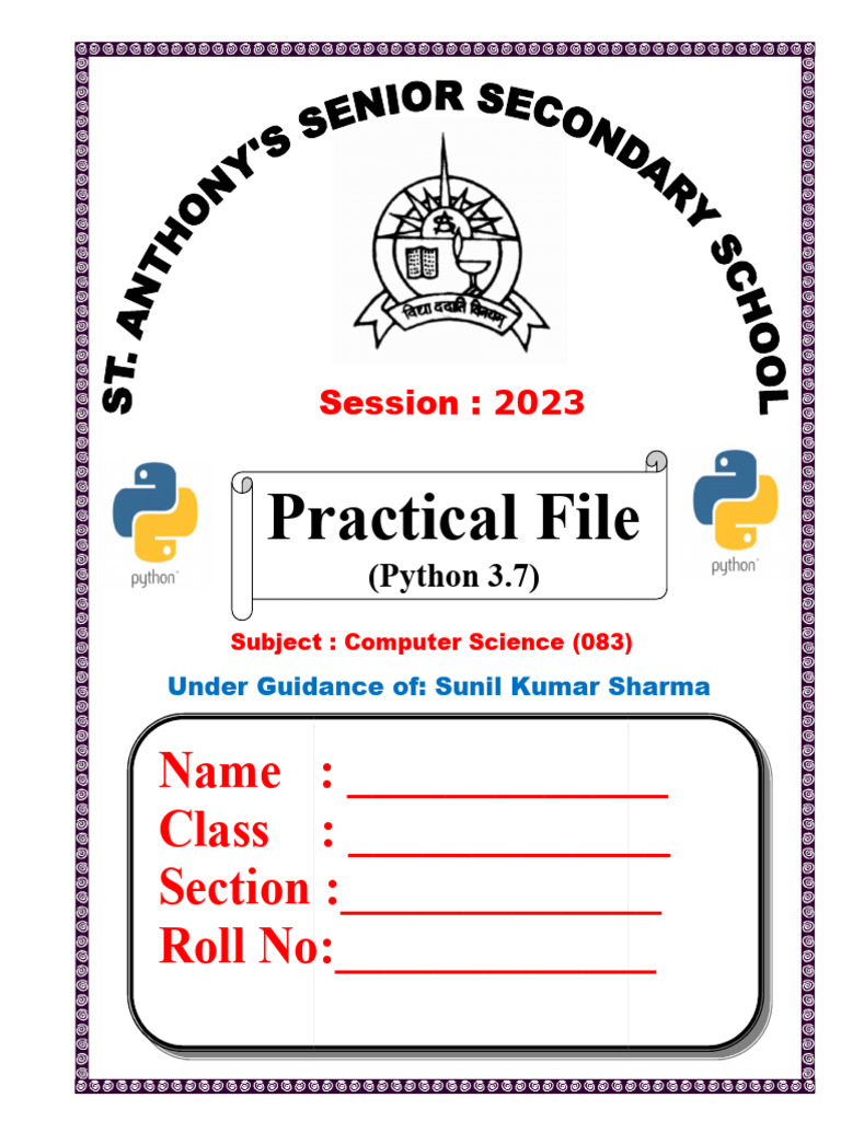 Practical File 2023 | PDF