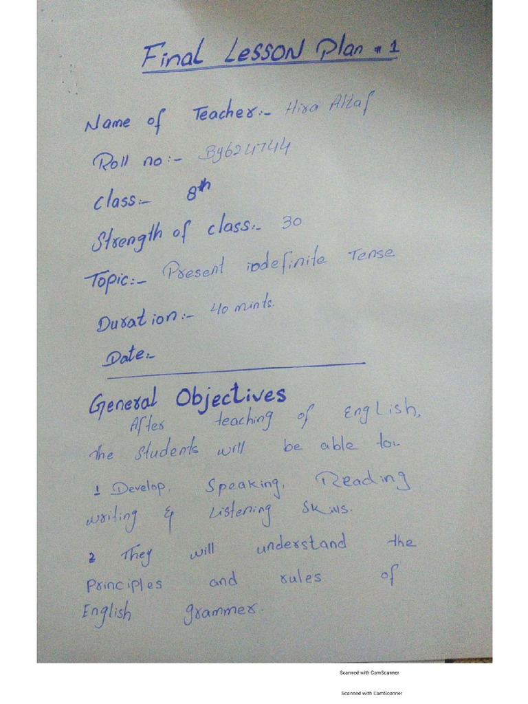 Final Lesson Plan 8608 | PDF