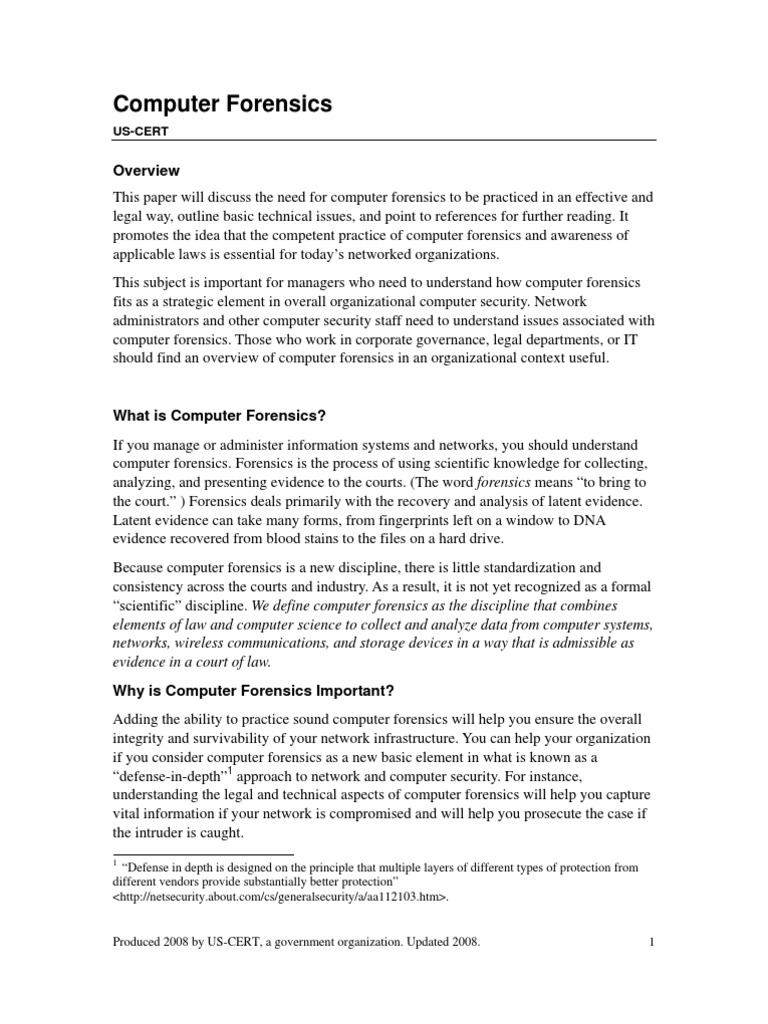 Forensics | PDF