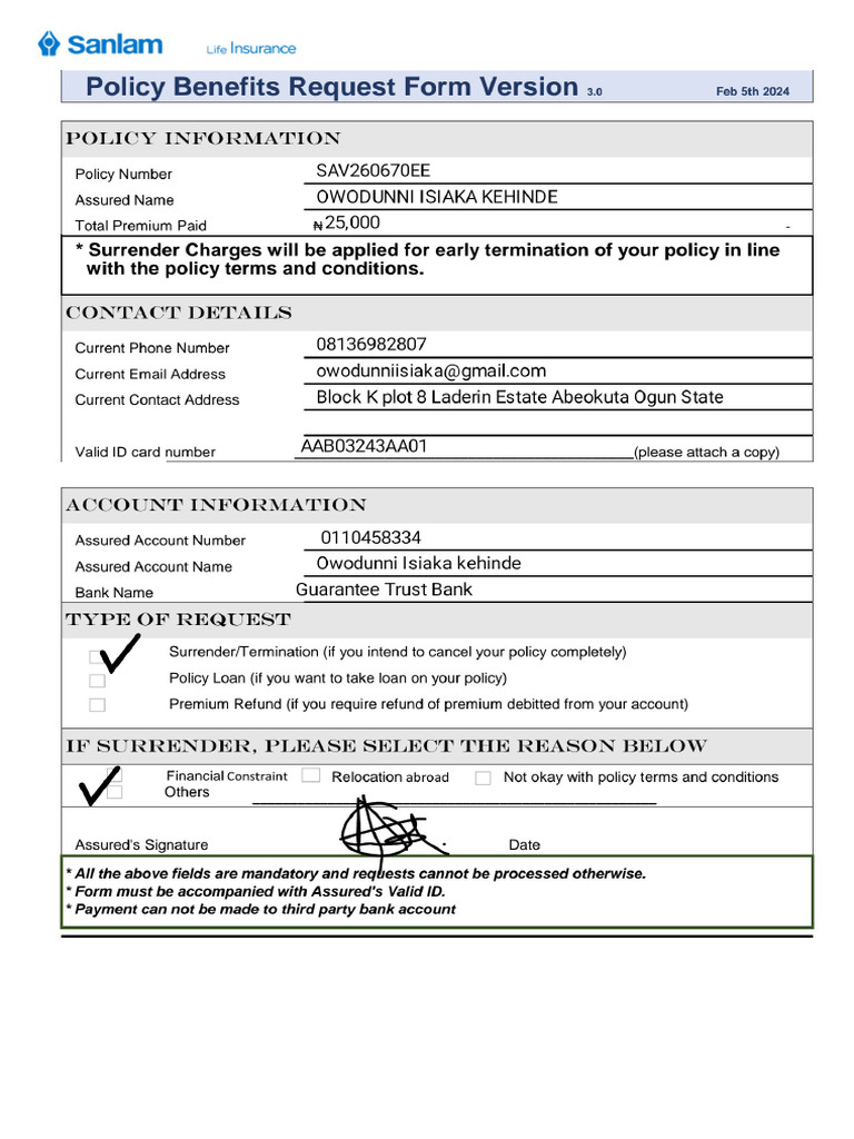 SURRENDER REQUEST FORM 3.0 - Edit - 12-08-2024 - 12.31.13 | PDF