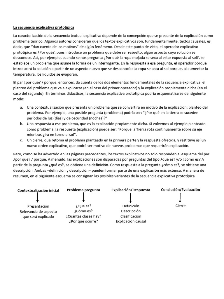 Secuencia Explicativa | PDF