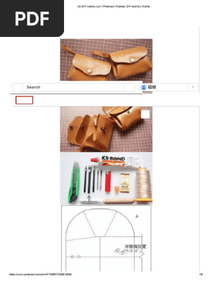 (2) DIY Wallet _ Cuir _ Pinterest _ Wallets, DIY and Diy Wallet