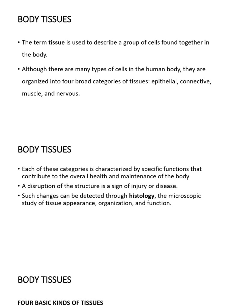 Tissues | PDF