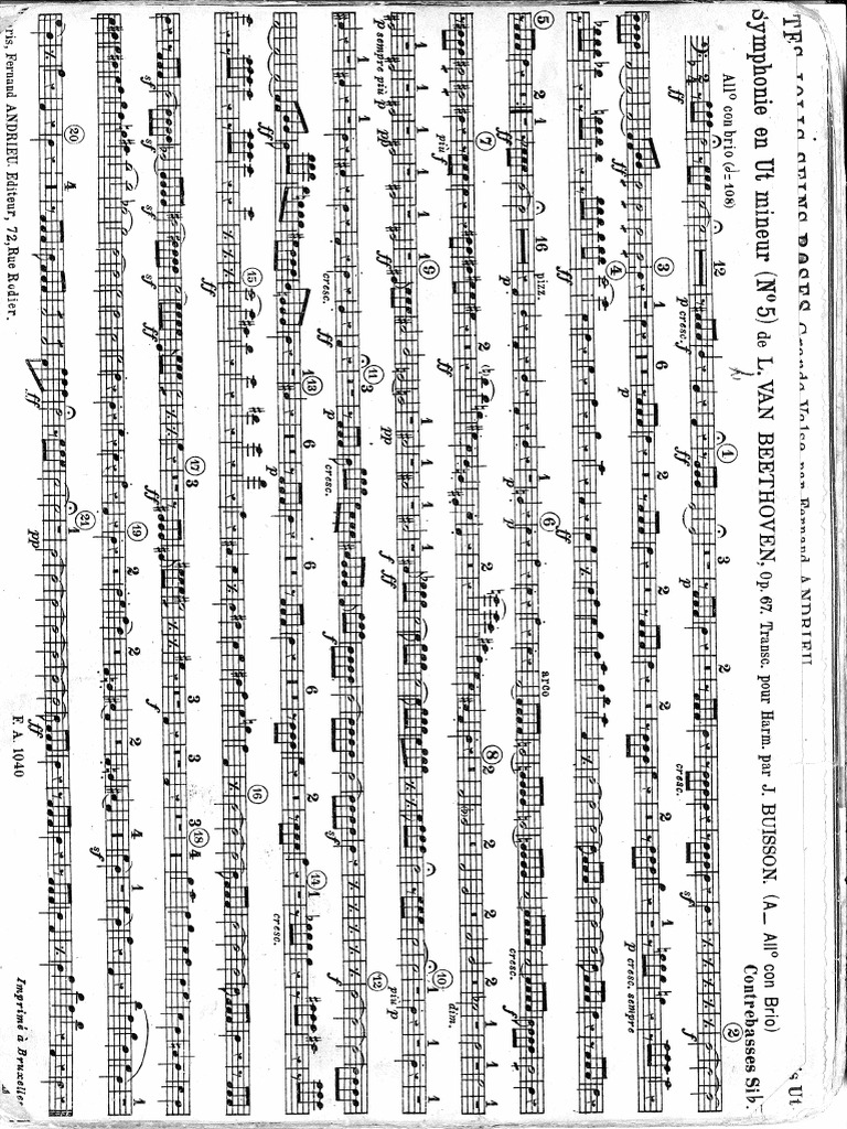 33 - 5° Symphonie - Contrebasse Sib | PDF