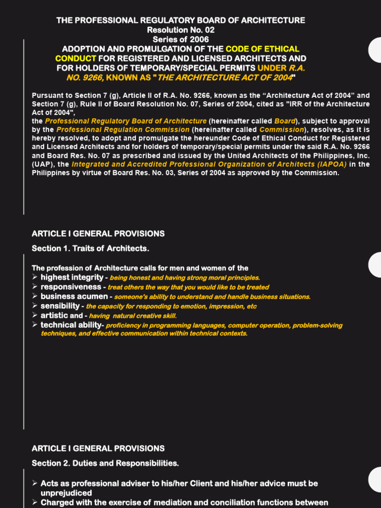 Lesson III Code of Ethical Conduct | PDF