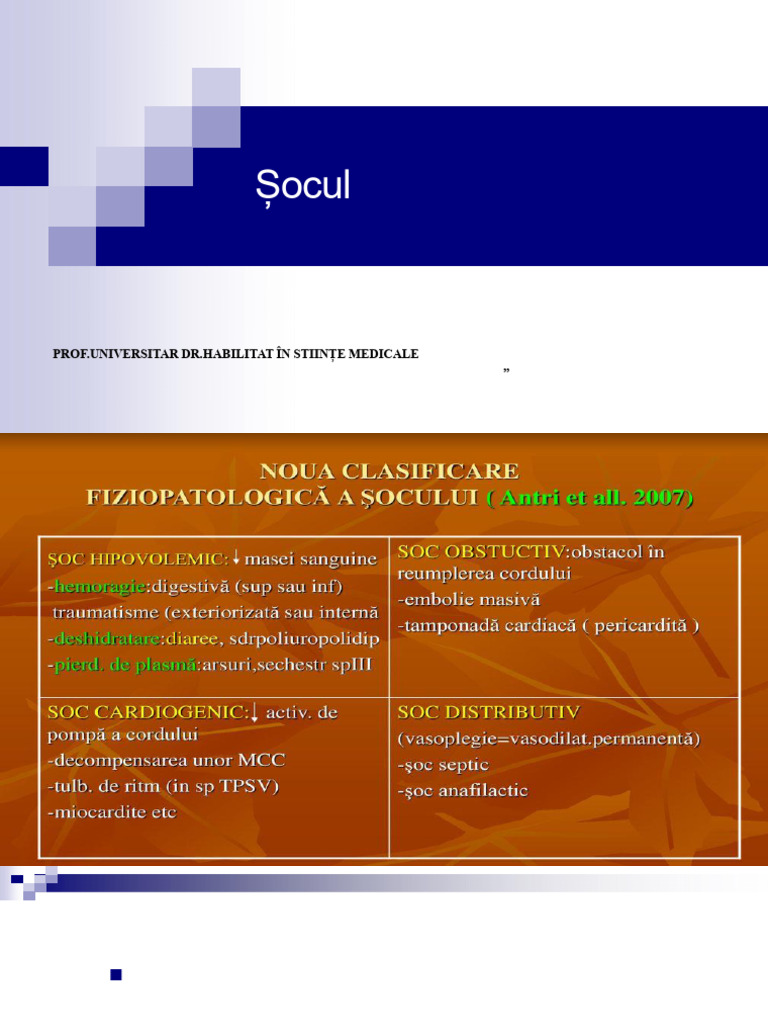 Socul Septic 0 | PDF | Shock (Circulatory) | Wellness