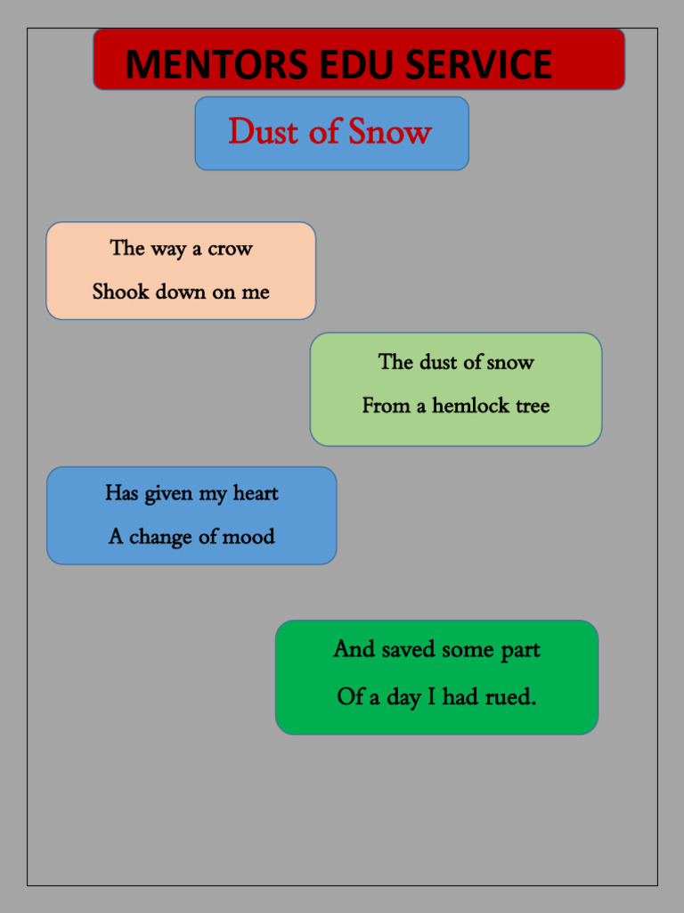 Dust of Snow | PDF
