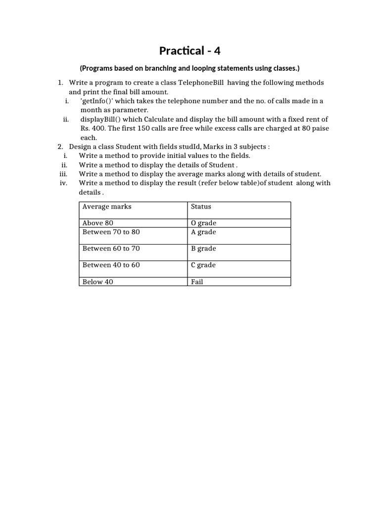 C++ Practical 4 | PDF
