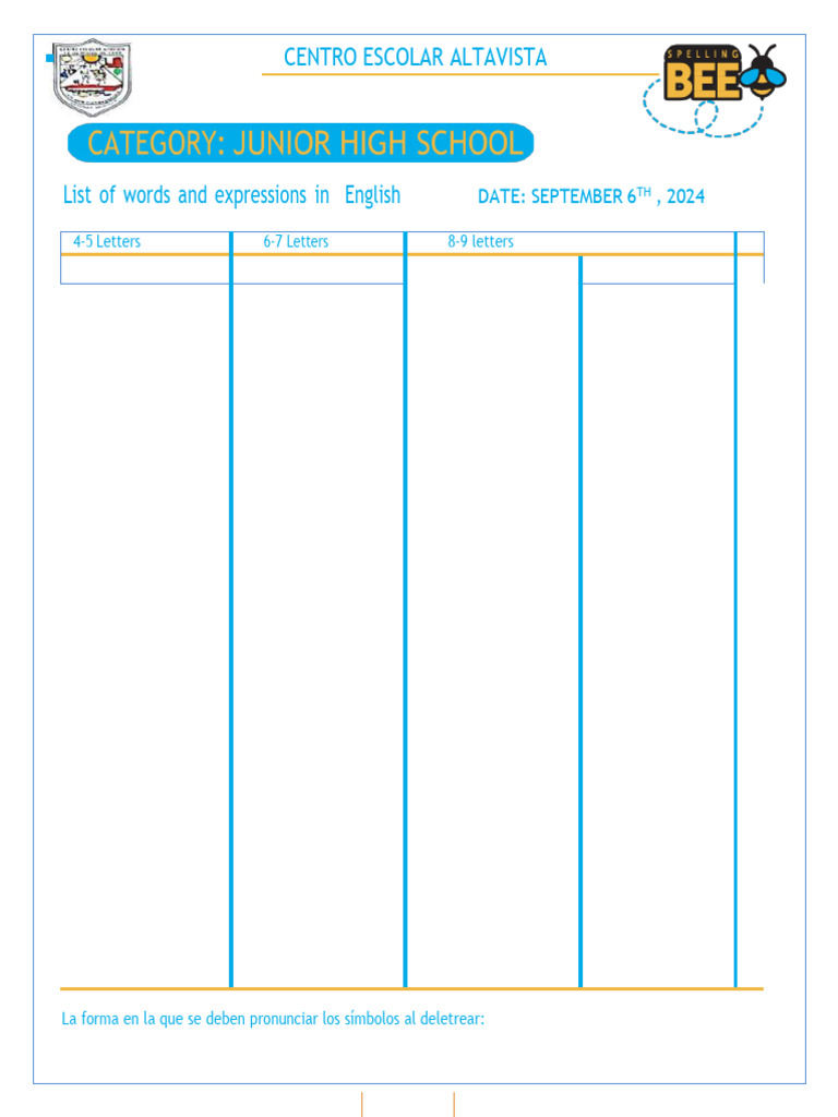 Spelling-Bee-Words-2024 (FINAL | PDF