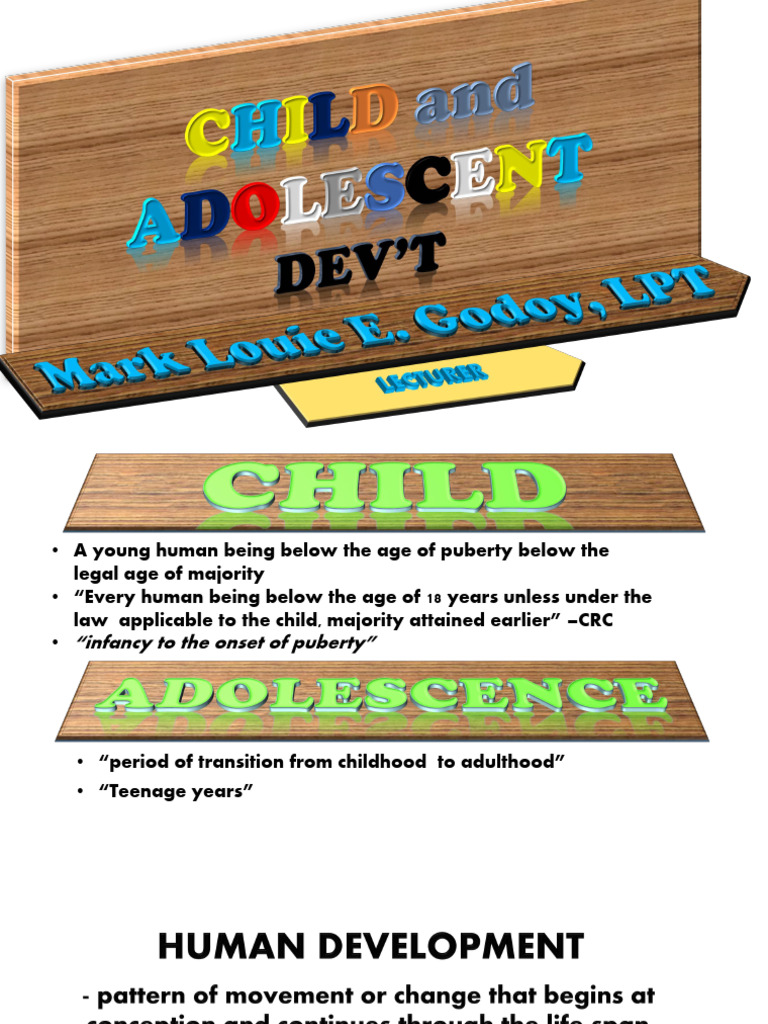 Child Adolescent Devt BLC | PDF