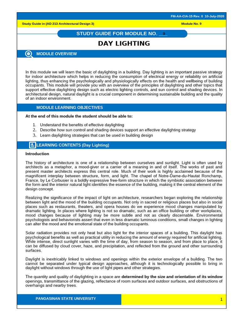 AD 3 Study Guide 9 | PDF