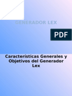 Caracter+¡sticas Generales y Objetivos Del Generador Lex