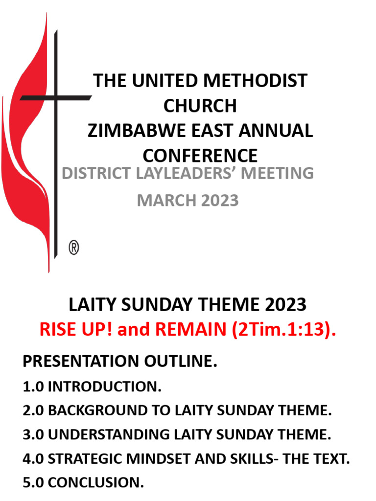 Laity Sunday 2023: Rise Up and Remain | PDF | Laity | Self-Improvement