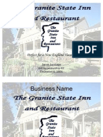 Granite Inn Business Plan Presentation