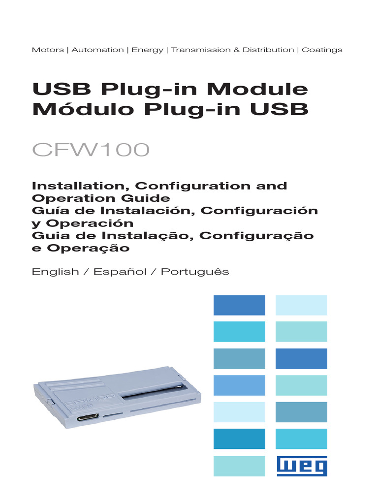 WEG Cfw100 Cusb Usb Communication Module 10001433123 Installation Guide ...
