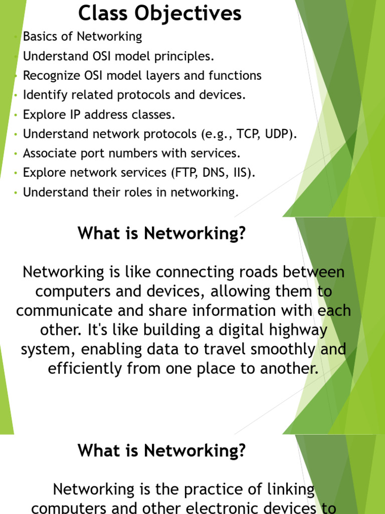 Class 5 - Basics of Networking | PDF