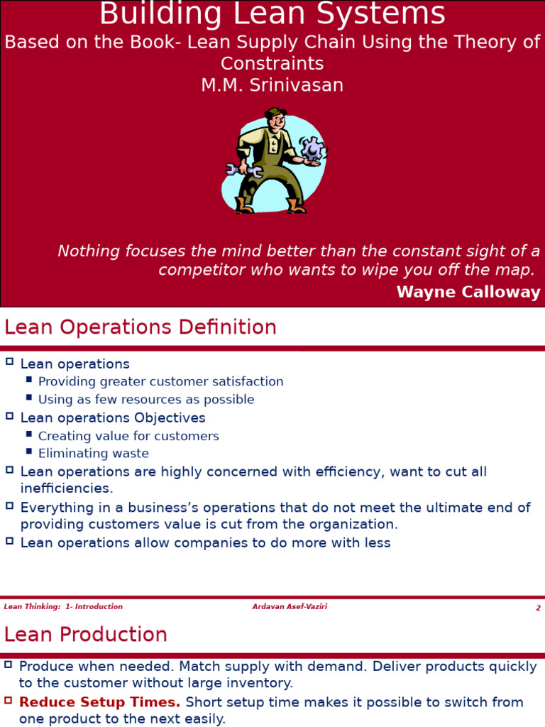 Lean 2020-Part1 | PDF | Lean Manufacturing | Supply Chain