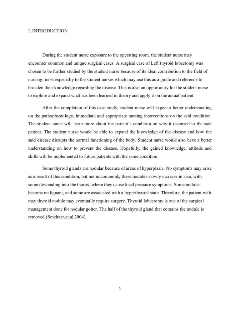 Case study thyroidectomy image