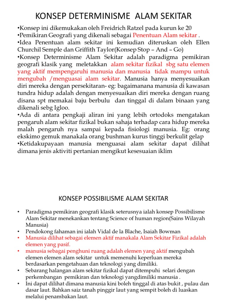 Konsep Deter Minis Me Alam Sekitar Pdf