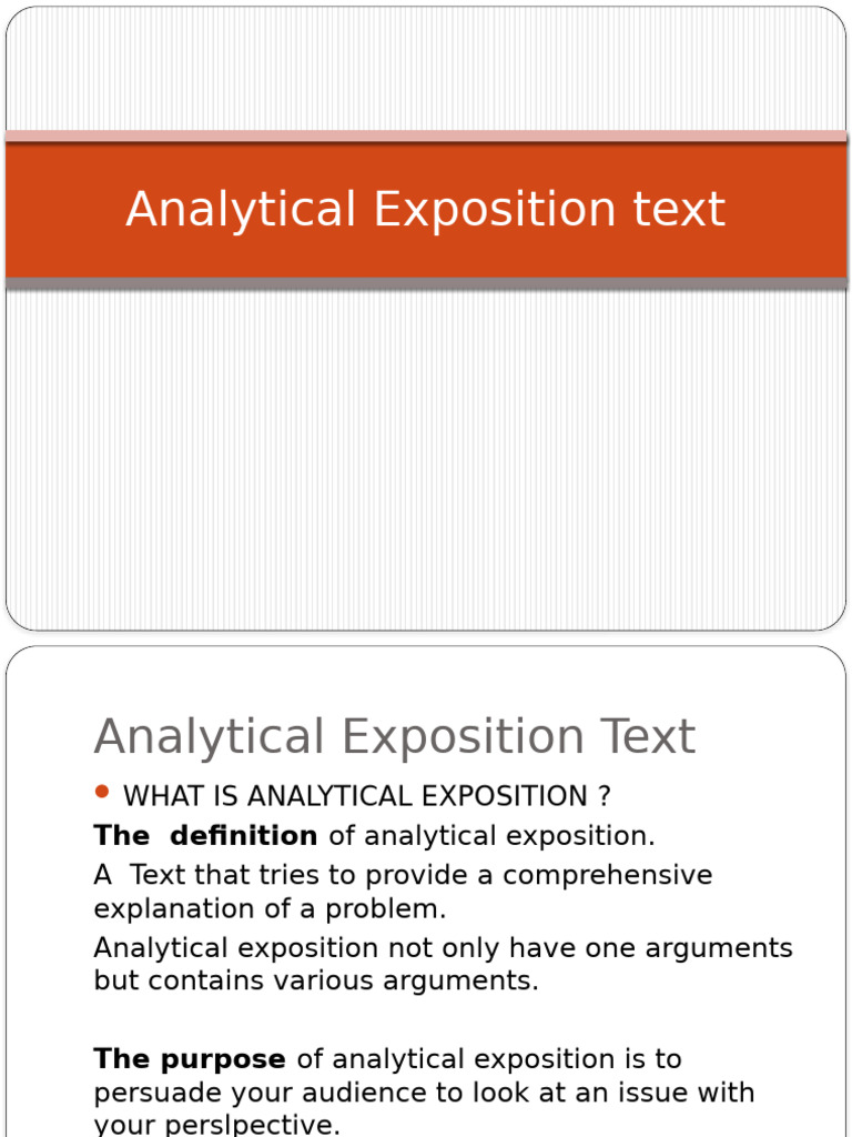 Analytical Exposition Text | PDF