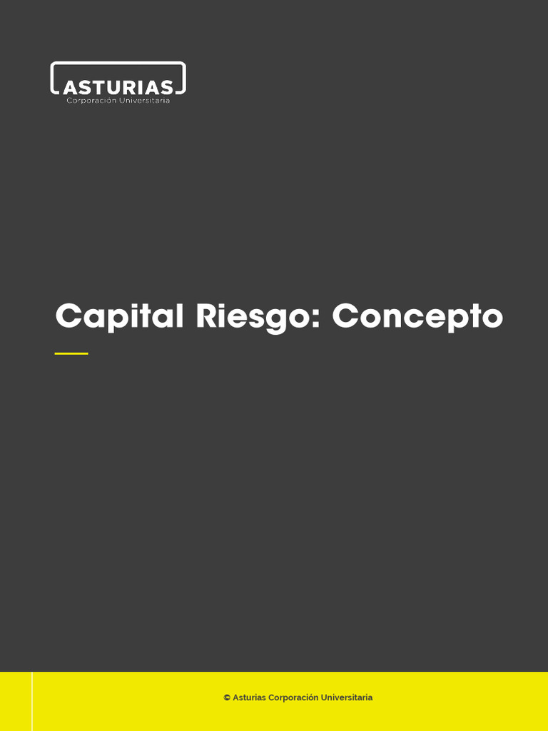 Capital Riesgo - Concepto | PDF