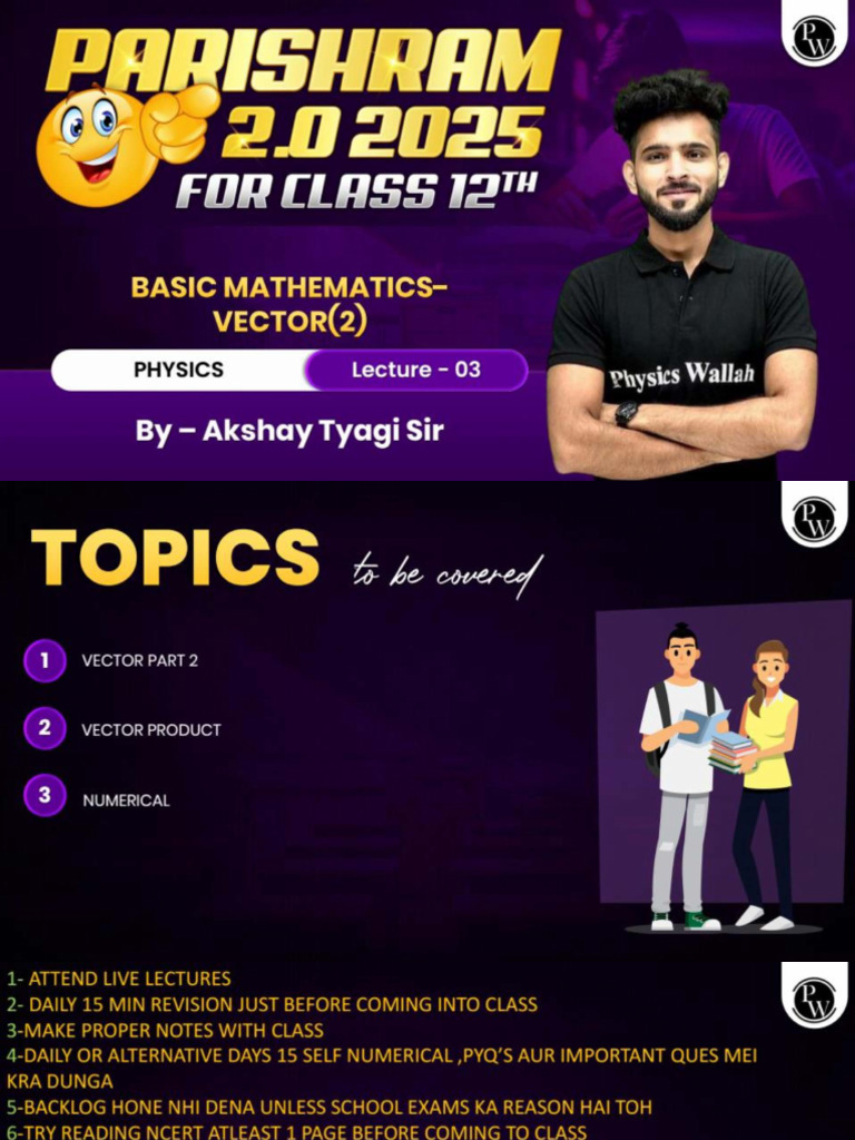 Basic Mathematics 03 - Class Notes - Parishram 2.0 2025 | PDF