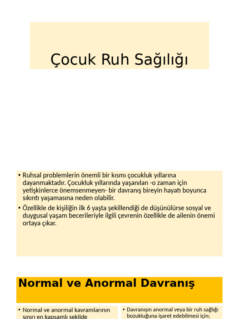 Ã Ocuk Ruh Saä Lä Ä Ä | PDF