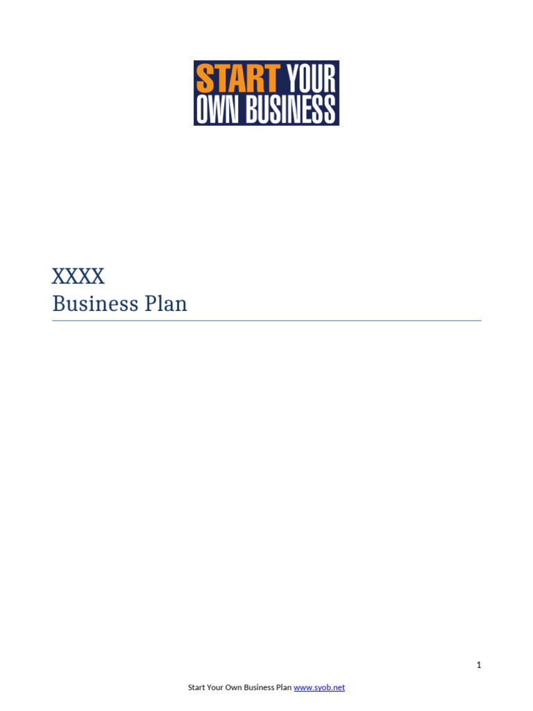 Comprehensive Business Plan Template | PDF | Mortgages | Credit