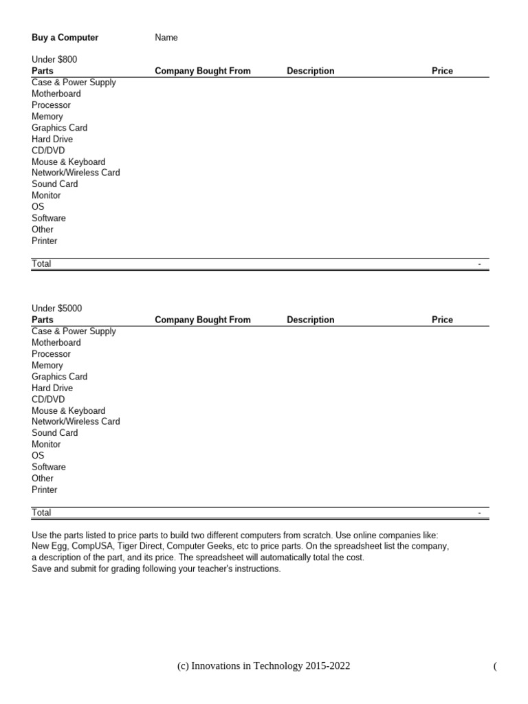 3 1 build a computer worksheet r22 pdf