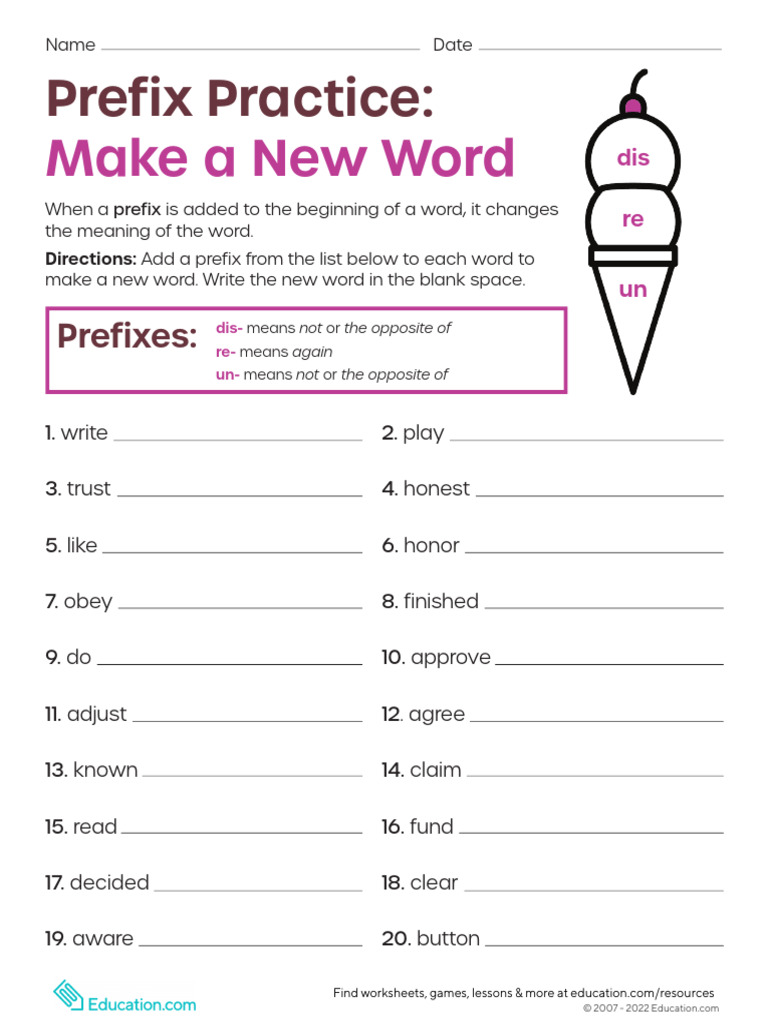 Prefixes 1 | PDF