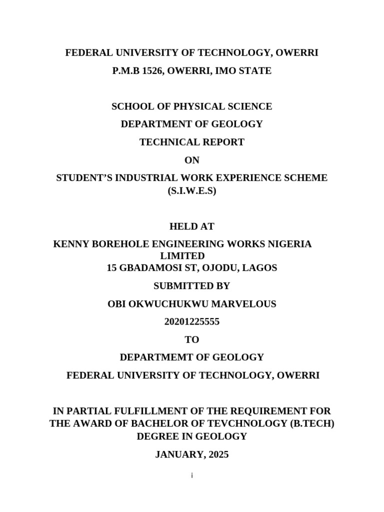Obi Gly Report Prelimnmary Page | PDF
