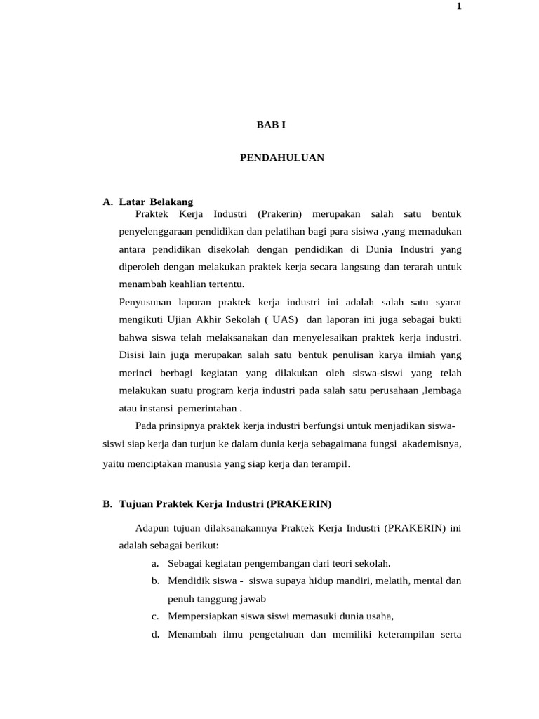 Bab 1 | PDF