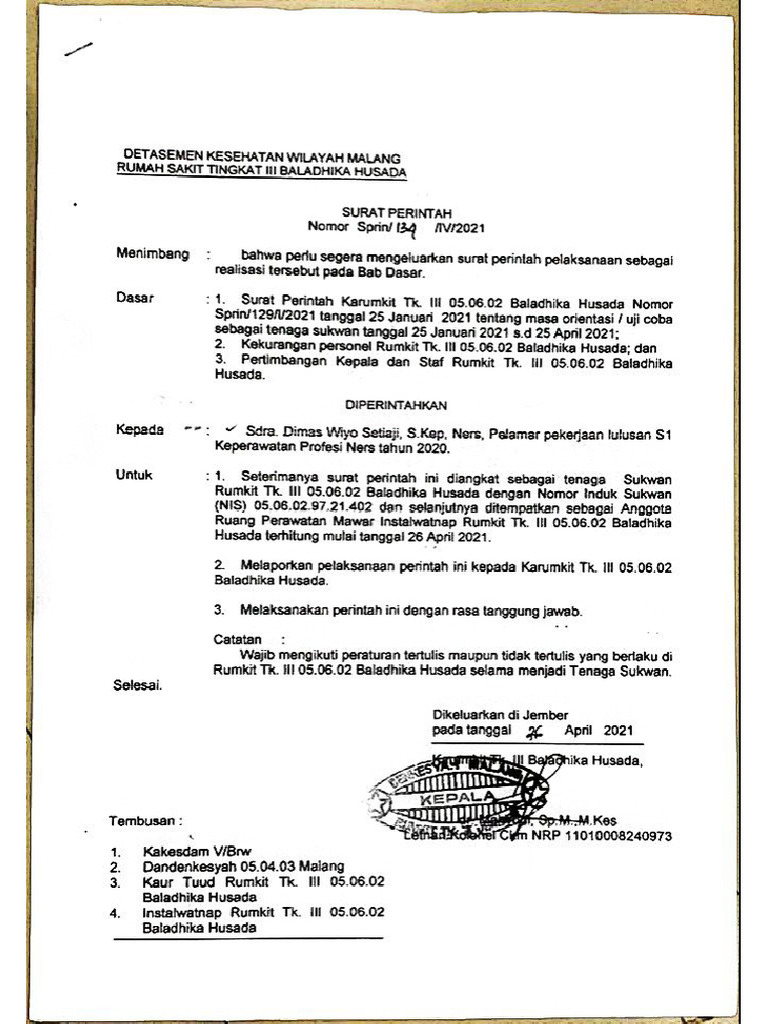 Dimas Wiyo S - Sprin Ruang Mawar | PDF