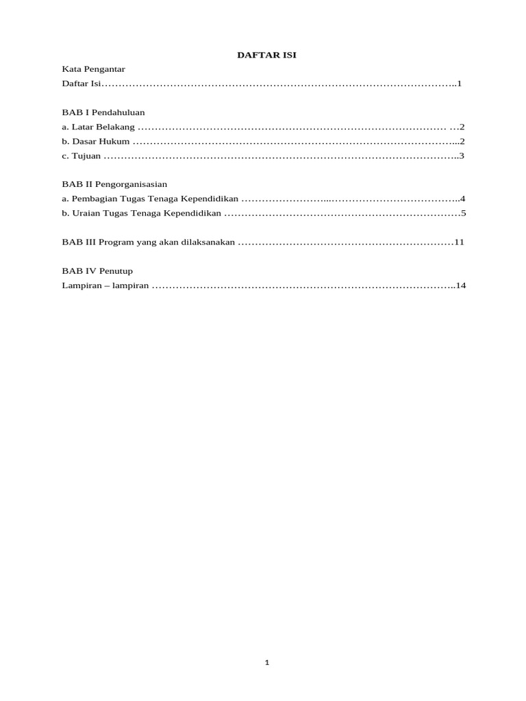 NEW Program Kerja TU 2023-2024 | PDF