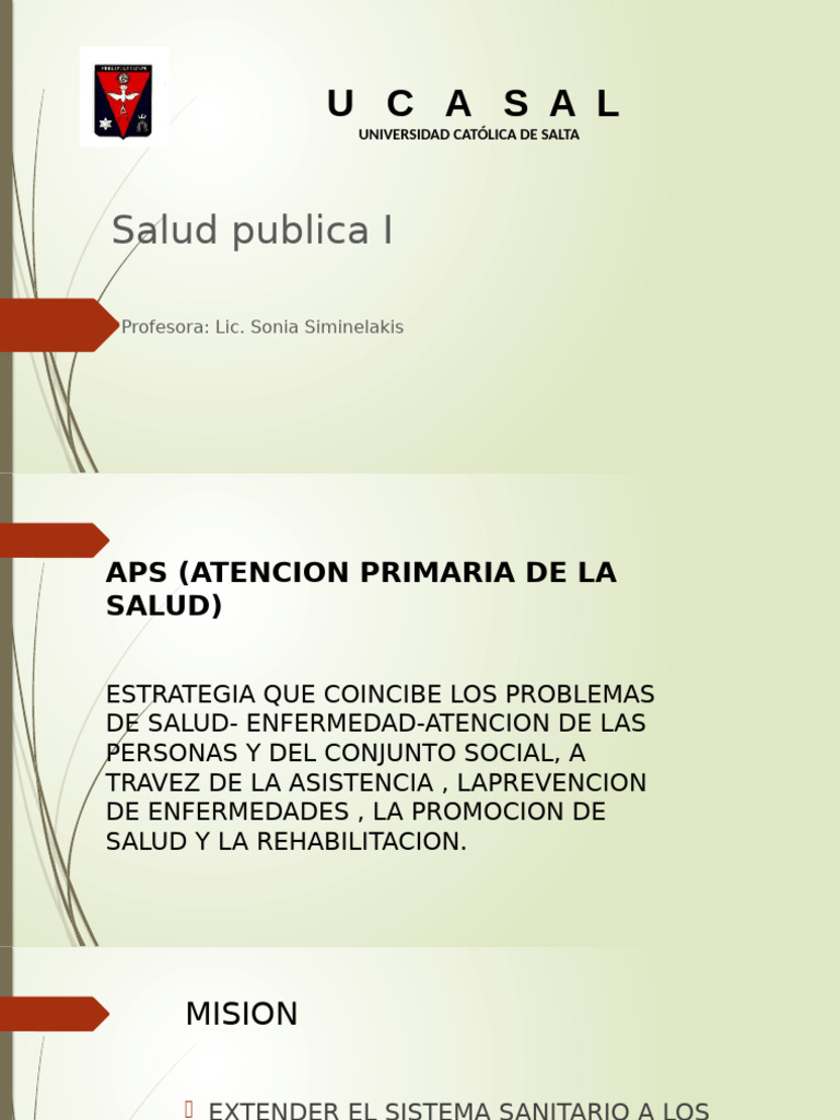 Aps (Atencion Primaria de La Salud) | PDF