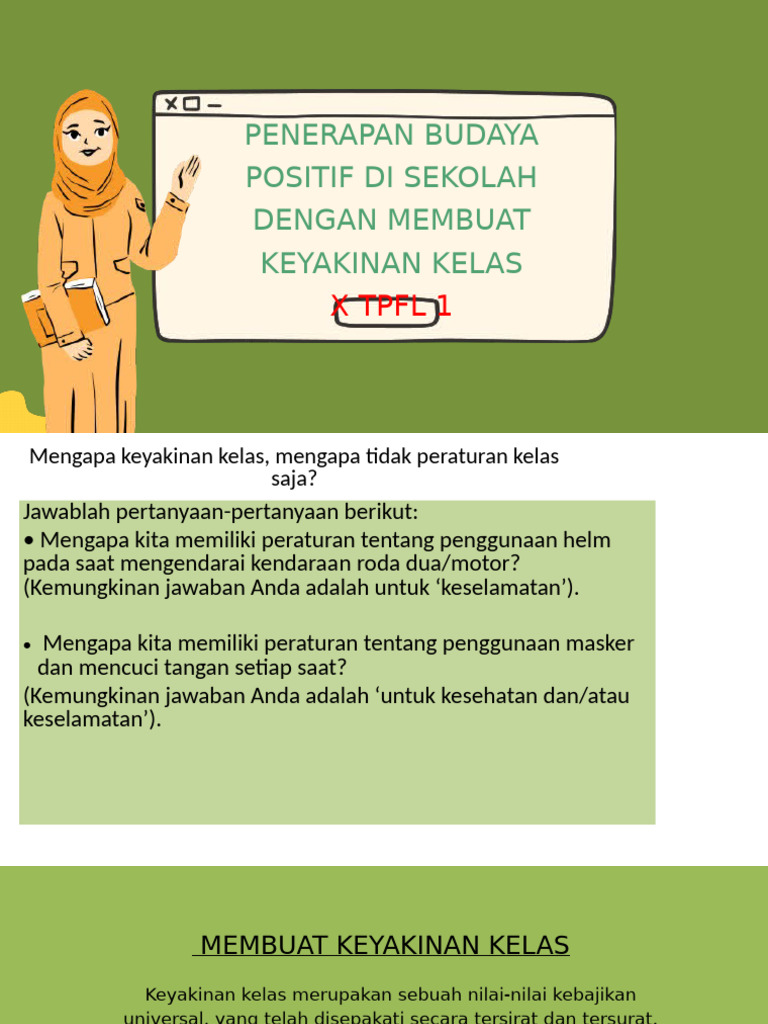 Untuk Membuat Keyakinan Kelas | PDF