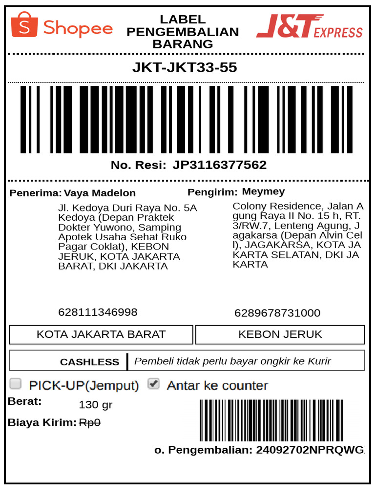 Get Return Label | PDF