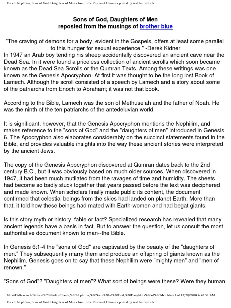 Nephilim Enoch | PDF