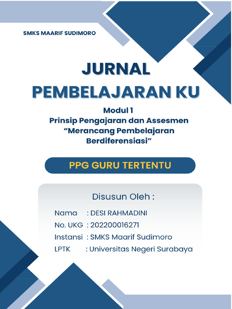 Jurnal Pembelajaran - Modul 1 | PDF