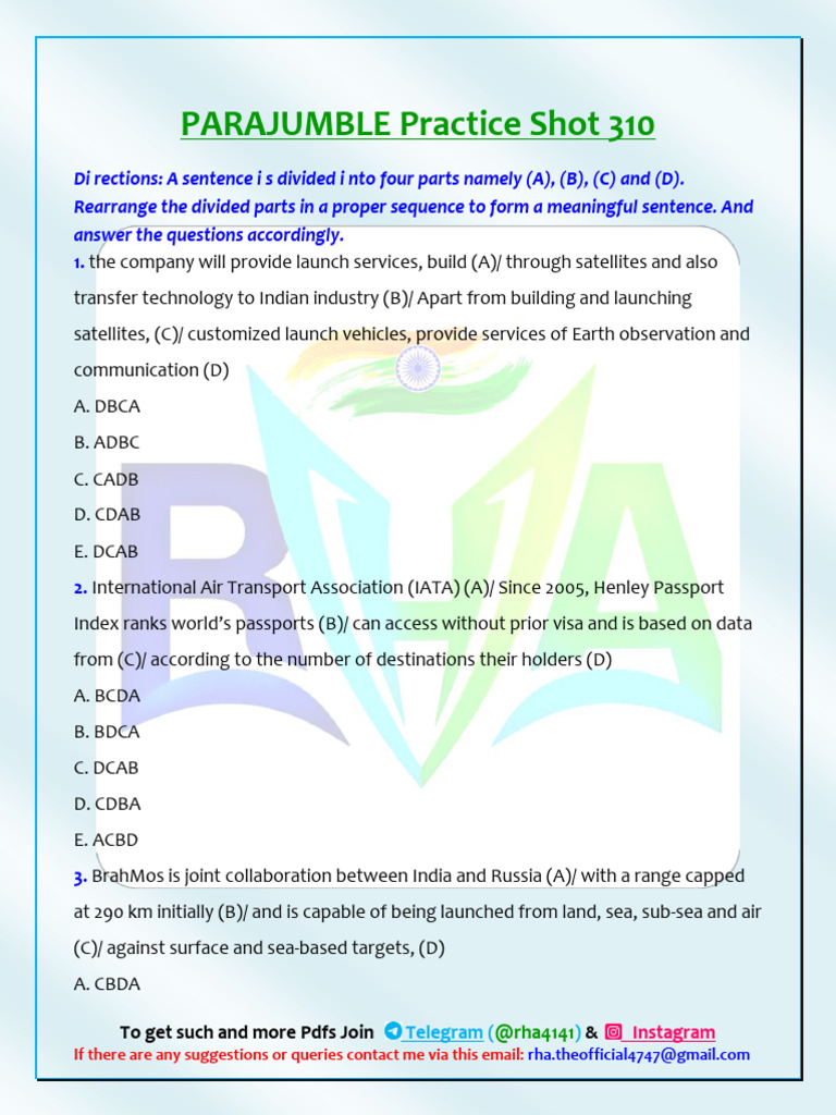 PARAJUMBLE Practice Shot 310 | PDF