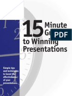 15 Minutes Guide to Winning Presentations