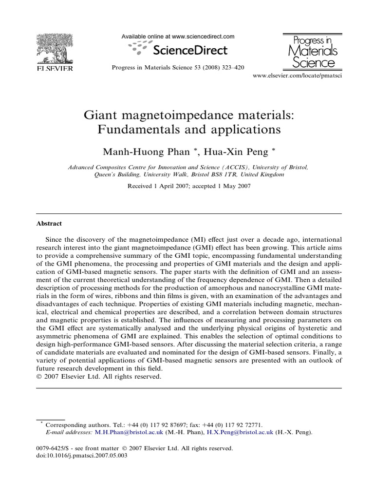 Giant magnetoimpedance materials fundamentals and applications pdf