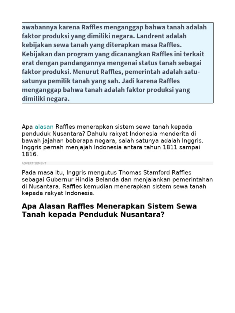 RAFFLES | PDF