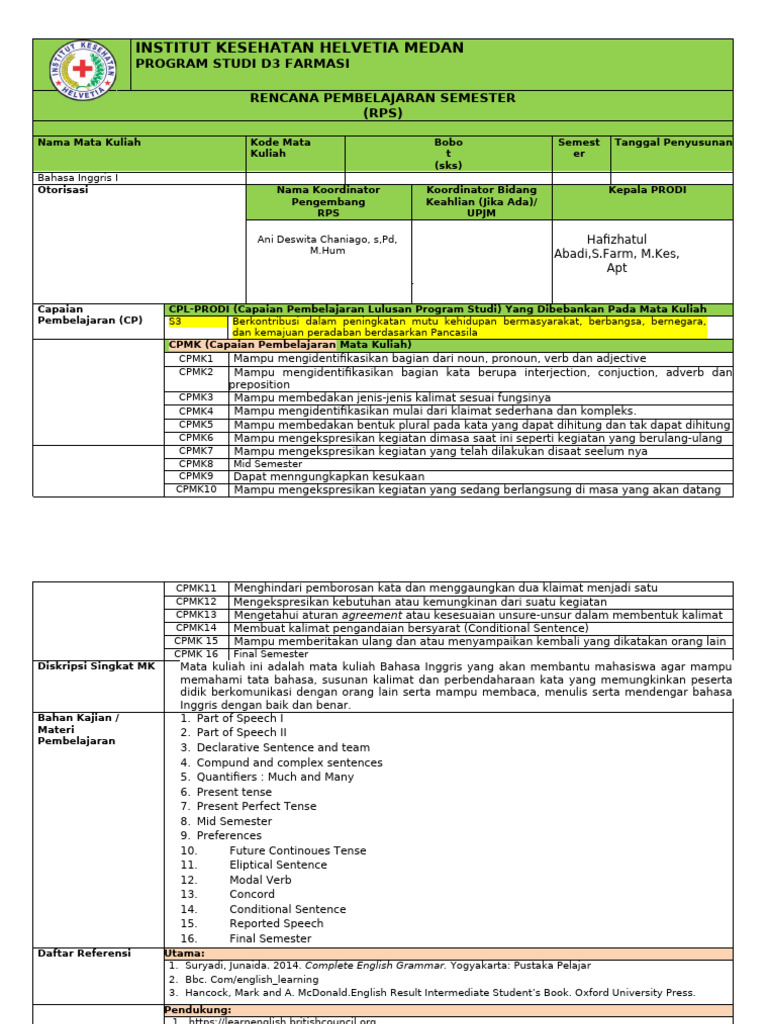 RPS D3 Farmasi | PDF